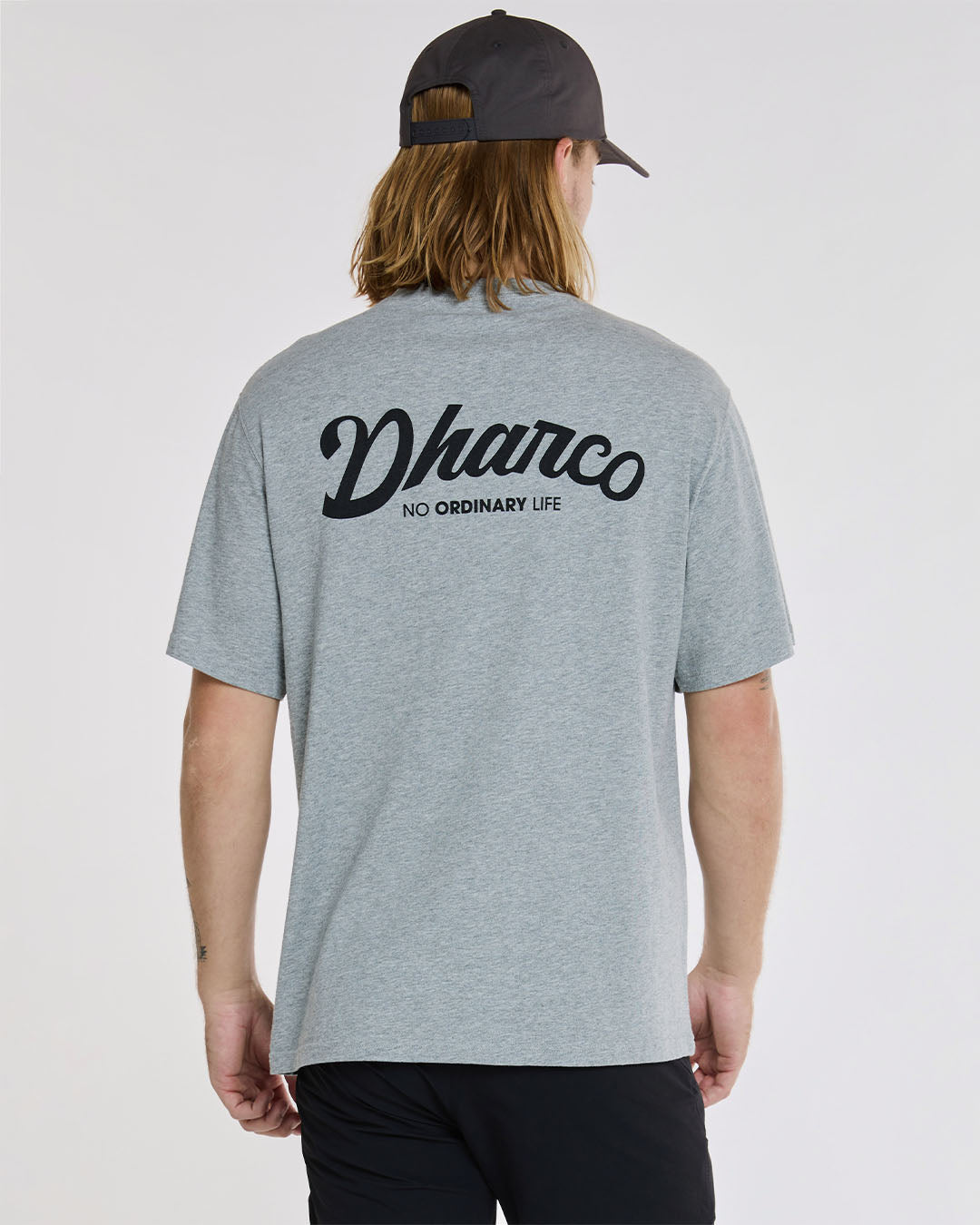 Mens Cotton Tee | Grey Marble - S