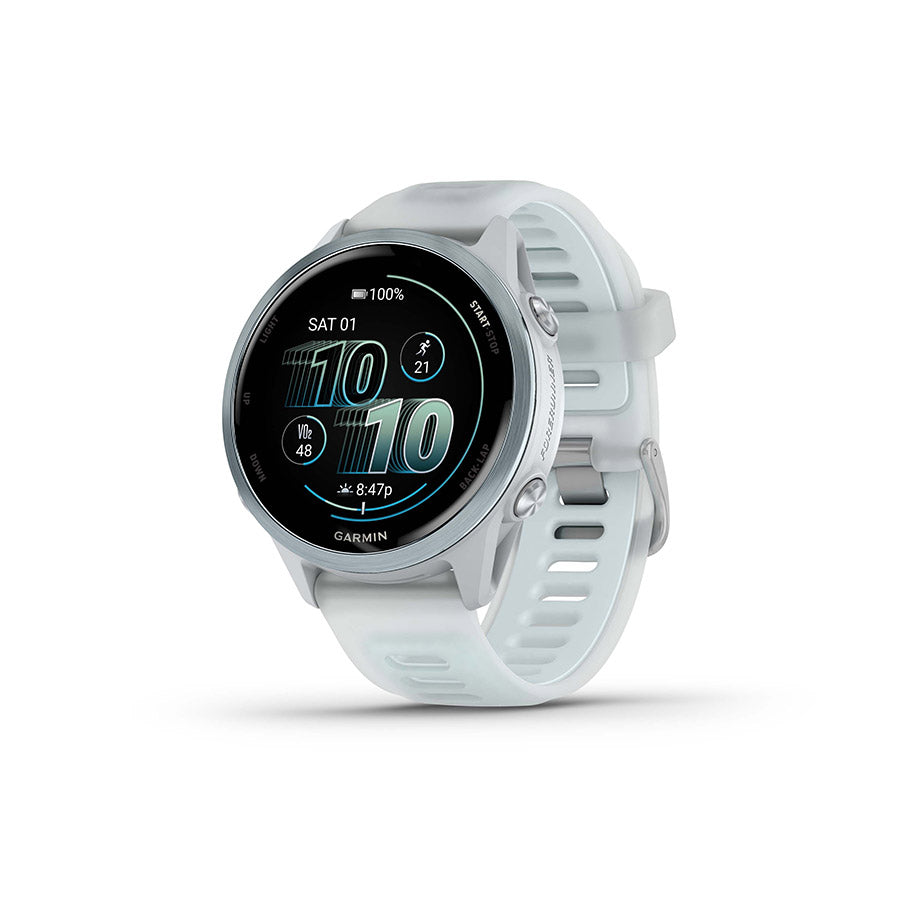 Garmin Forerunner 570 42mm Watch Watch Color: Cloud Blue Wristband: Translucent Whitestone/Cloud Blue - Silicone