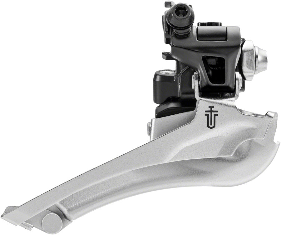 microSHIFT Sword BLK Front Derailleur - 9-Speed Double 46-52t Max Ring Braze-On