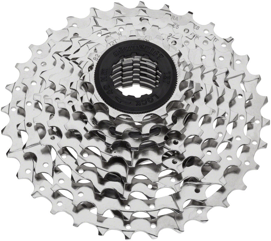 microSHIFT H08 Cassette - 8 Speed 11-32t Silver Nickel Plated