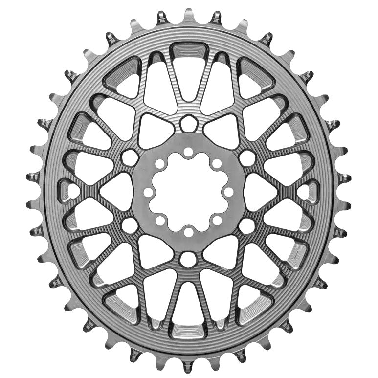 absoluteBLACK Oval Chainring SRAM AXS Gravel 44T - Titanium