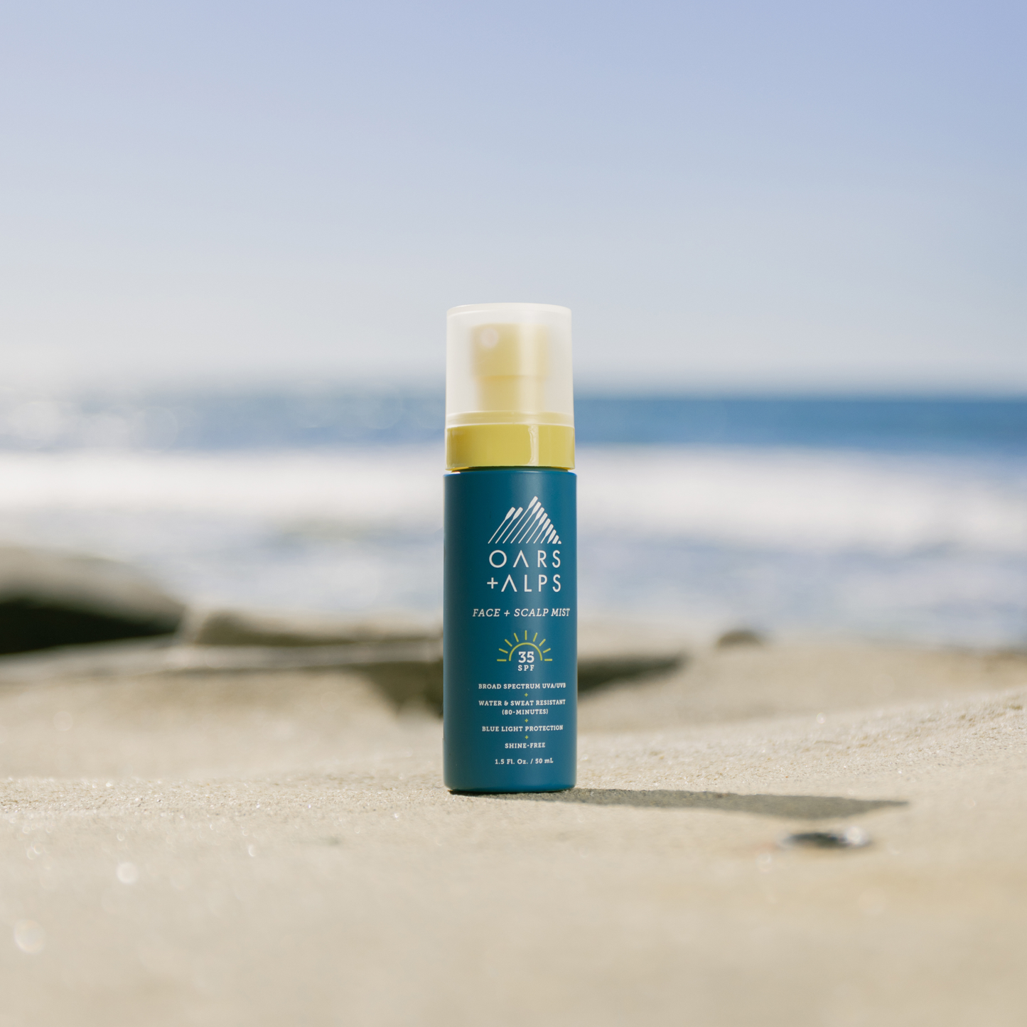 Oars and Alps - Face + Scalp Mist with SPF 35 Lightweight Sunscreen