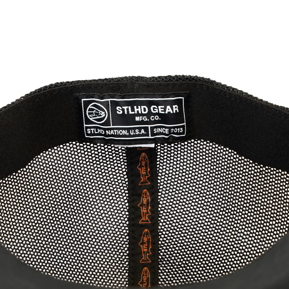 STLHD Back Bouncer Flex Fit Trucker Hat Black