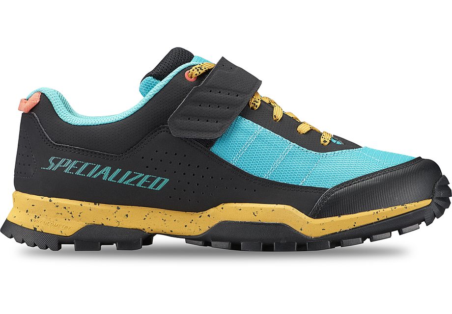 Specialized rime 1.0 shoe brassy yellow/ lagoon blue 48