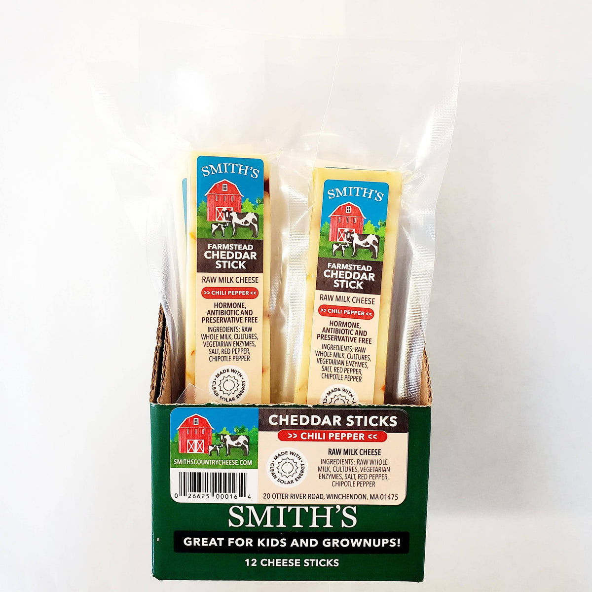 Smith's Country Cheese - Cheddar Cheese Snack Sticks-Chili Pepper Cheddar
