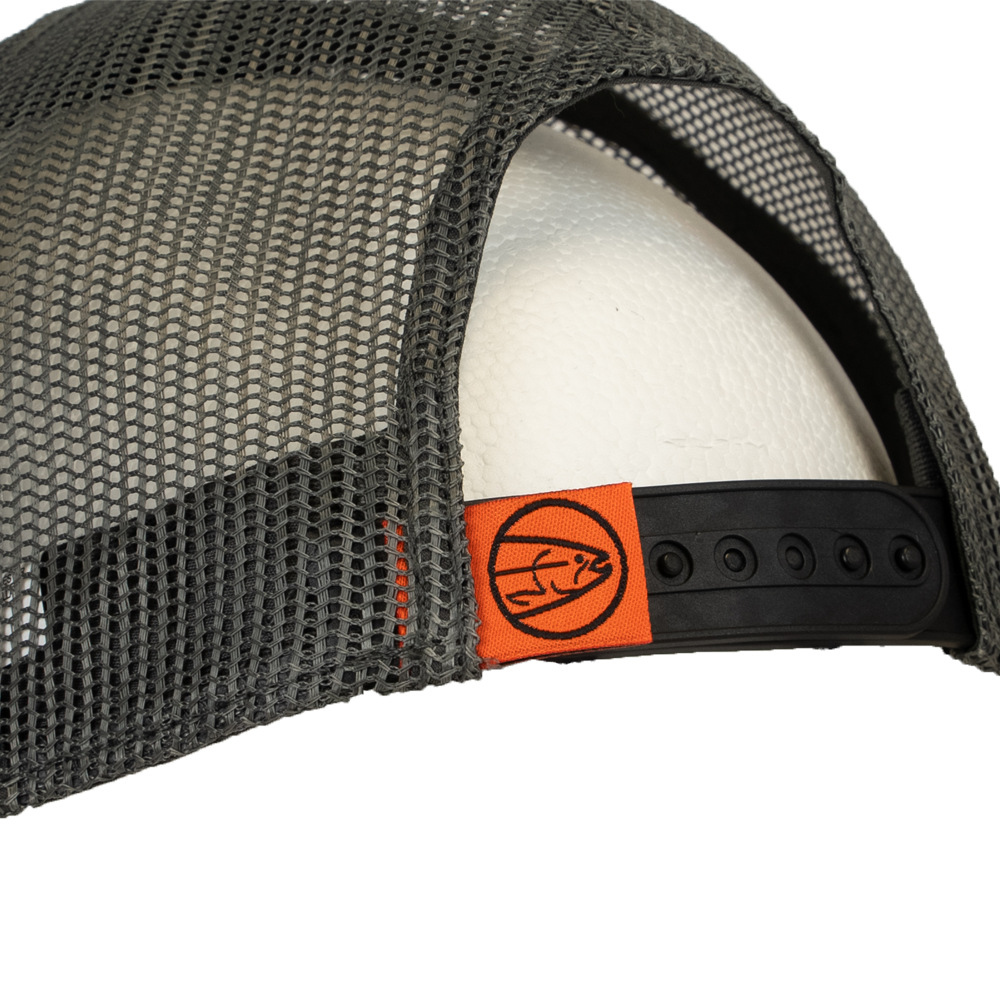 STLHD 1-Up Snapback Trucker Hat Black/Charcoal