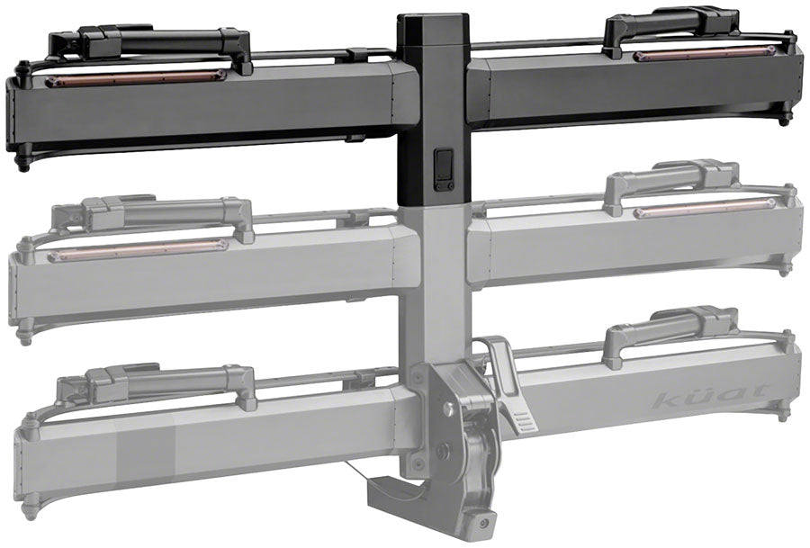 Piston Pro X Hitch Bike Rack Add-On - 1-Bike LED Lights 4-Pin Plug Kashima Coat Galaxy Gray