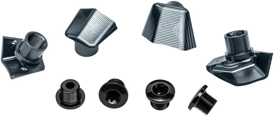absoluteBLACK Crank Bolts and Covers - For Dura-Ace 9100 Cranks Gray