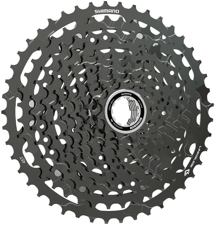 Shimano CUES CS-LG400-11 Cassette - 11-Speed 11-45t LINKGLIDE Black