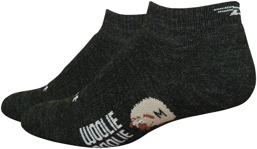 DeFeet Woolie Boolie 1" Socks Charcoal L Pair