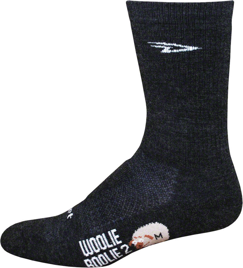 DeFeet Woolie Boolie 6" D-Logo Socks 12 Charcoal