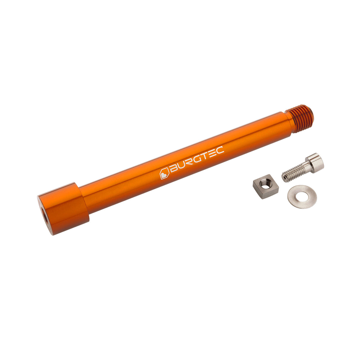 Burgtec Fox Fork 2021+ Axle 15x110mm - Iron Bro Orange