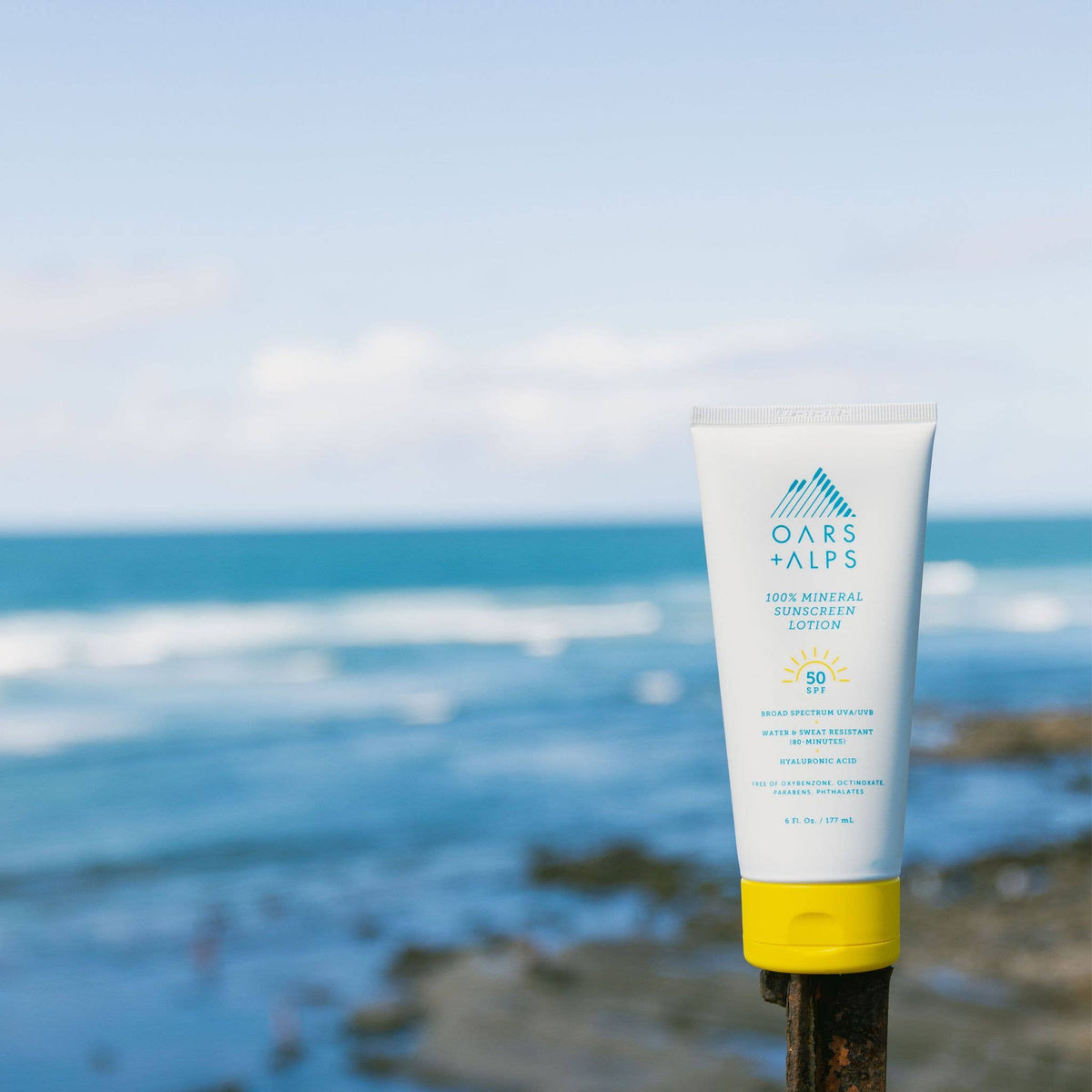 Oars and Alps - 100% Mineral Sunscreen Body Lotion with SPF 50, 6oz, Zinc