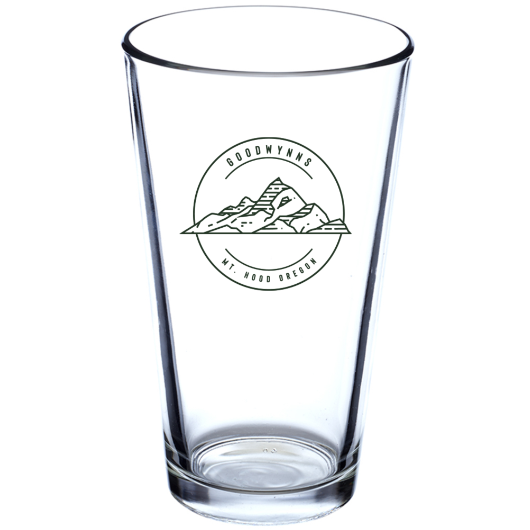 Goodwynn's Mountain Logo Glass 16oz