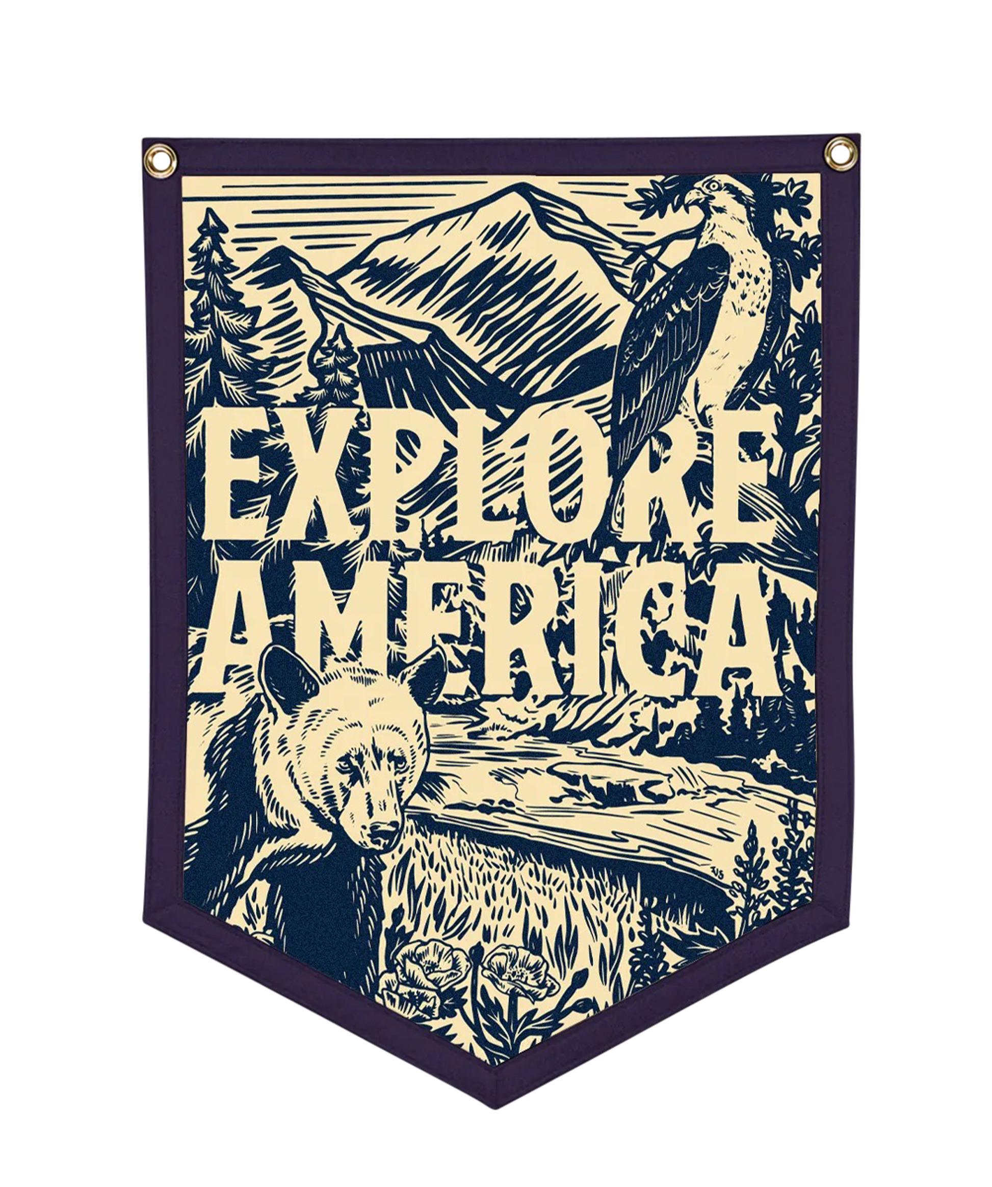 Explore America Camp Flag-Goodwynn'sGoodwynn's