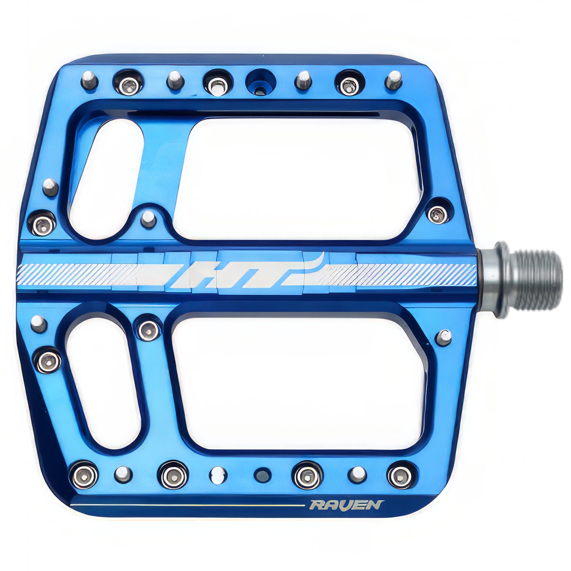 HT Pedals ANS12 Raven Platform Pedals CrMo Royal Blue-Goodwynn'sGoodwynn's
