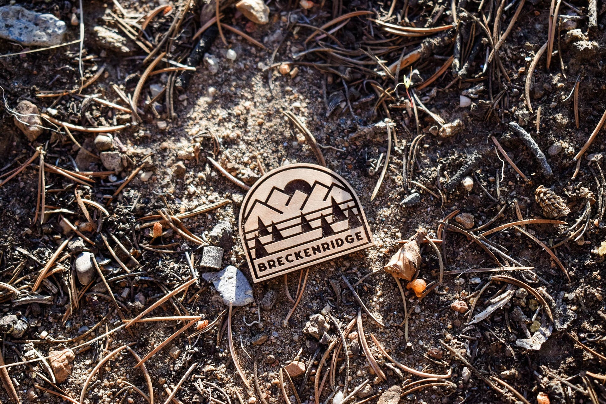 Pine + Ember - Customizable Wood Magnet: Sunset Badge-Goodwynn'sGoodwynn's