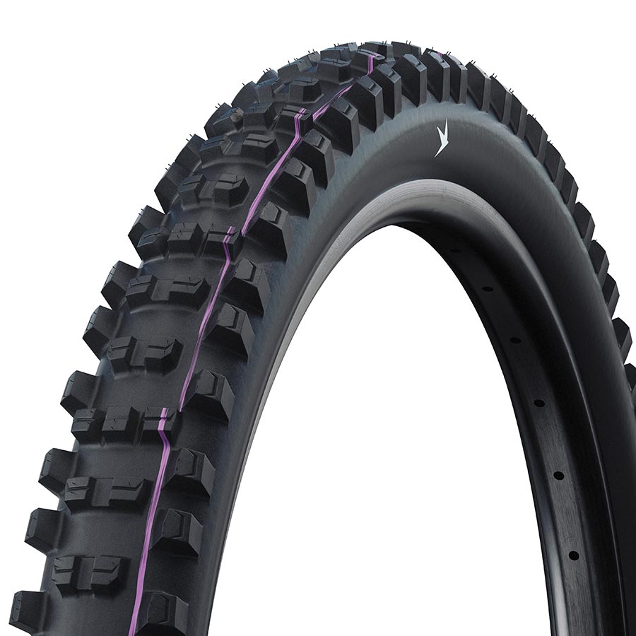 Schwalbe Shredda Mountain Tire 27.5x2.50 Folding Tubeless Ready Addix Ultra Soft Gravity Pro - Radial 67TPI Black-Goodwynn'sGoodwynn's