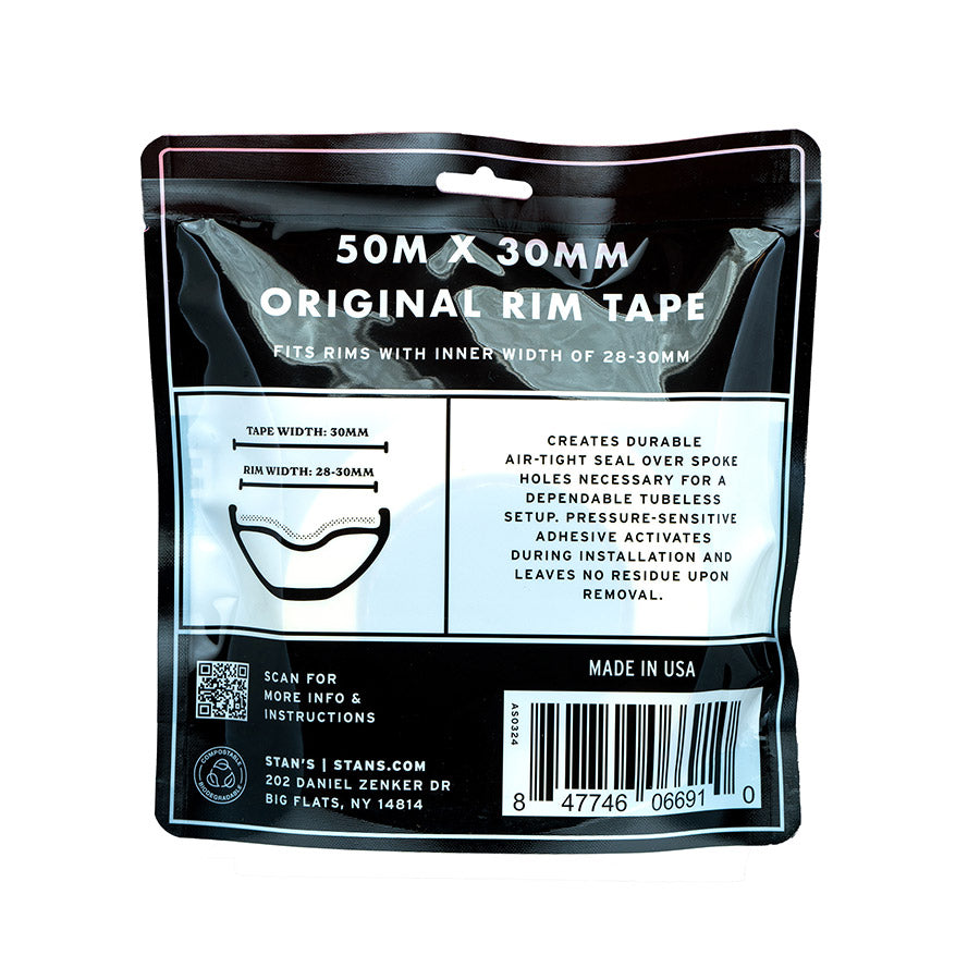 Stans Original Tubeless Rim Tape - 30mm x 50m Roll-Goodwynn&#39;sGoodwynn&#39;s
