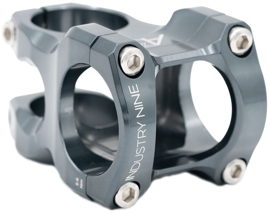 Industry Nine A35 Stem - 32mm 35mm Clamp +/-5 1 1/8" Aluminum Lunar Gray 20th Anniversary-Goodwynn'sGoodwynn's