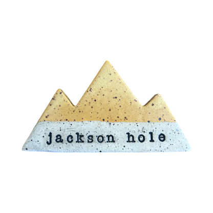 Mountain Bound Pottery - Customizable Mountain Magnet- MADE TO ORDER
