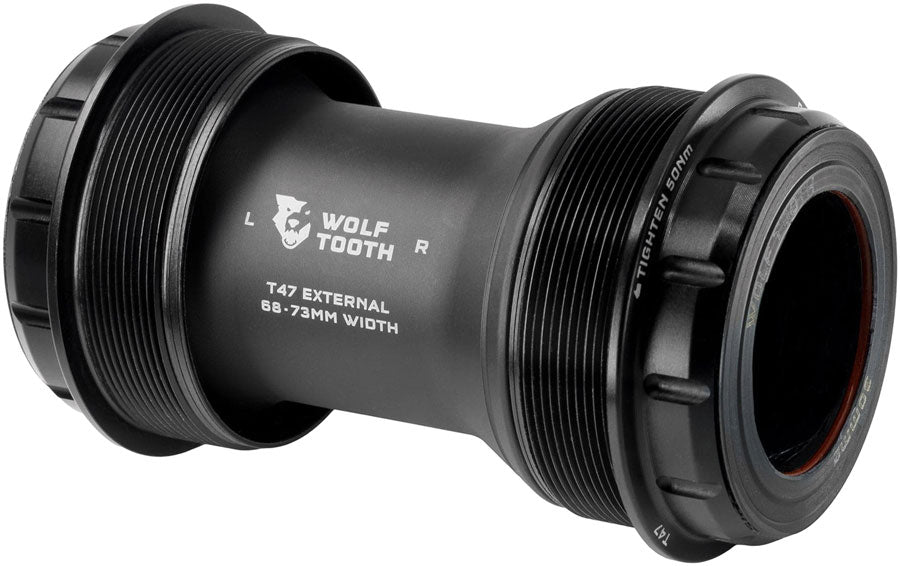 Wolf Tooth T47 External Bottom Bracket - T47 External 68/73mm For 30mm Spindle BLK-Goodwynn'sGoodwynn's