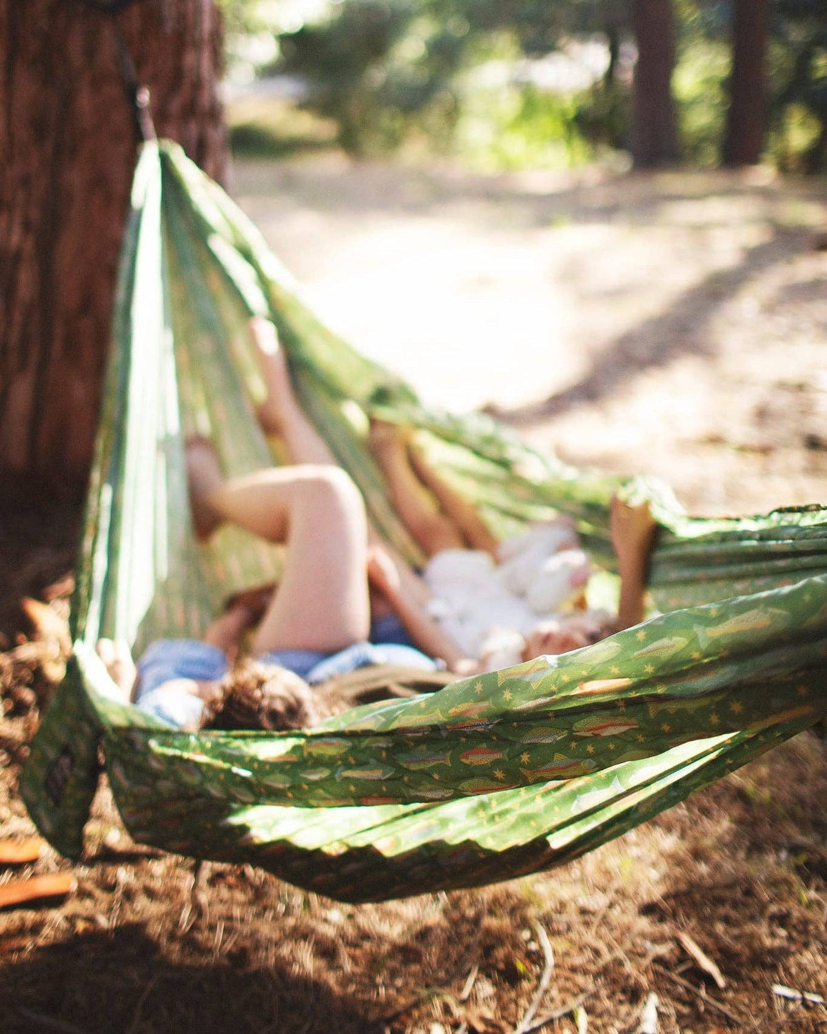 Trek Light - Double Hammock | Trout Print | Hanging Kit Sold Separate