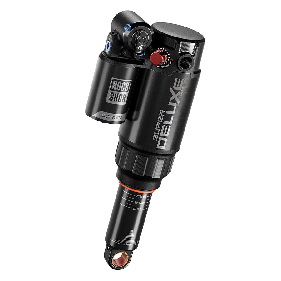 RockShox Super Deluxe Ultimate D1 Rear shock 185x55 Shaft Eyelet: Trunnion Body Eyelet: Standard Token Loc 2 Reb55/Comp34 Lockout 45 Yeti MTE 2025+