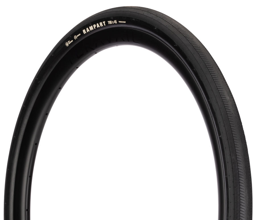 Teravail Rampart Tire - 700 x 45 Tubeless Folding BLK Durable Fast Compound-Goodwynn'sGoodwynn's