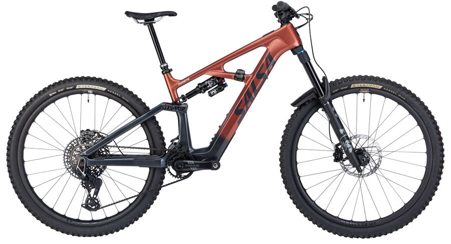Salsa Moraine C X0 AXS Transmission Ebike - 29" Carbon Charcoal / Red Cedar X-Large