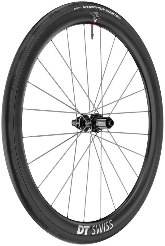 DT Swiss ARC 1100 Spline CS 38 Rear Wheel - 700 12 x 142mm Center-Lock HG11 Road/XDR Ratchet EXP 36 BLK WTS w/Grand Prix 5000 STR Ti-Goodwynn's