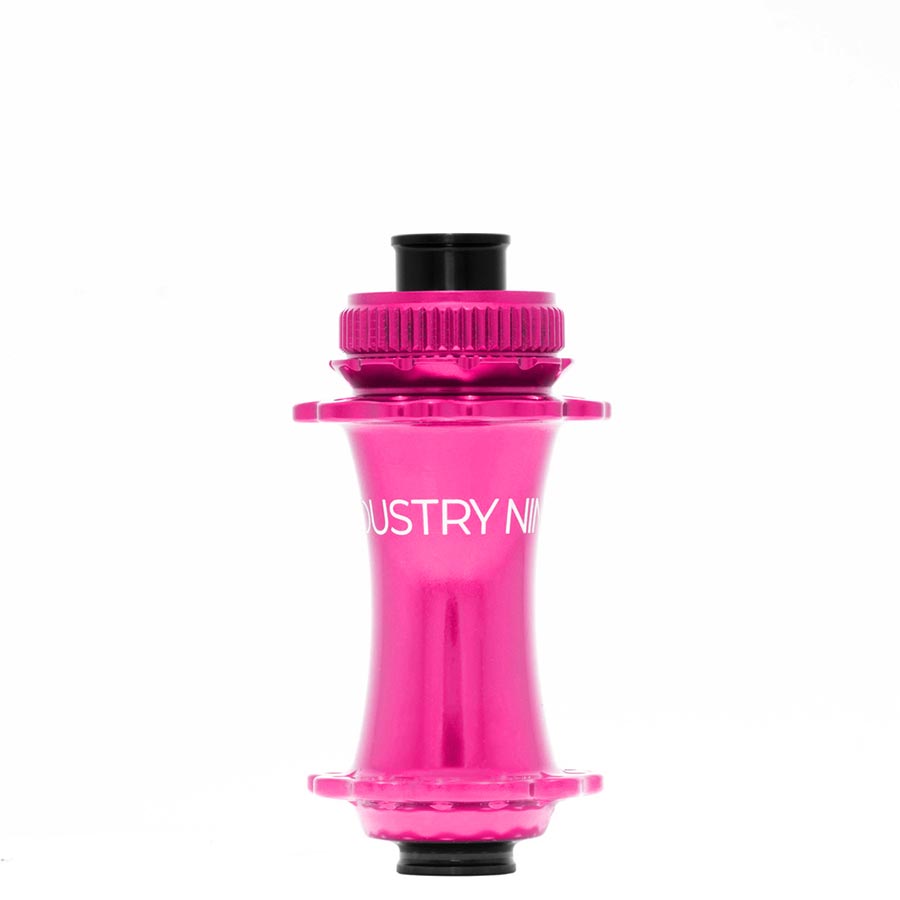 Industry Nine Solix M Classic Front Disc Hub Front 28H 15mm TA 110mm Boost Pink-Goodwynn'sGoodwynn's