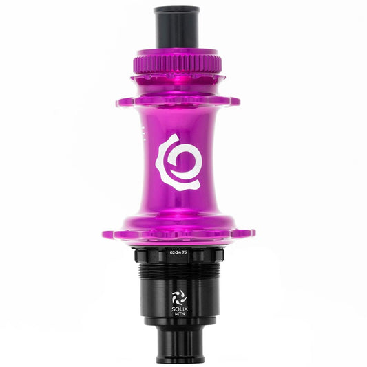 Industry Nine Solix M Classic Rear MS Disc Hub Rear 24H 12mm TA 148mm Shimano Micro Spline Purple-Goodwynn's