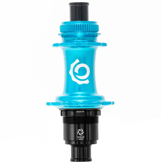 Industry Nine Solix M Classic Rear MS Disc Hub Rear 28H 12mm TA 148mm Shimano Micro Spline Turquoise-Goodwynn's