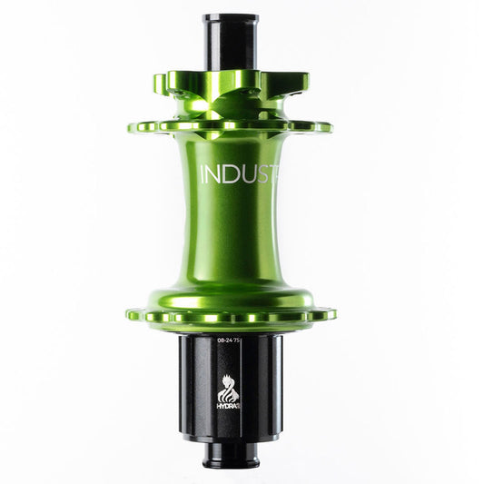 Industry Nine Hydra 2 Boost MicroSpline Disc Hub Rear 32H 12mm TA 148mm Shimano Micro Spline Lime-Goodwynn's