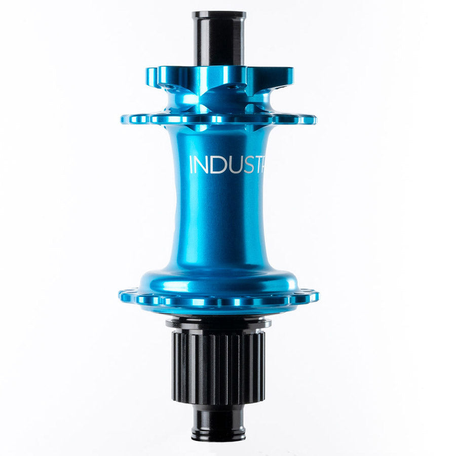 Industry Nine Hydra 2 Boost MicroSpline Disc Hub Rear 28H 12mm TA 148mm Shimano Micro Spline Turquoise-Goodwynn'sGoodwynn's