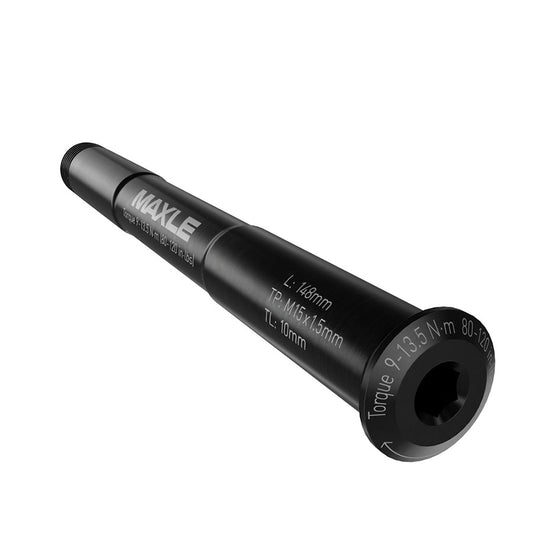 RockShox Front Maxle Stealth Thru Axle Front 12x100mm TA Length: 143.25mm Thread Length: 9mm Thread Pitch: M12x1.50 Rudy XL-Goodwynn's