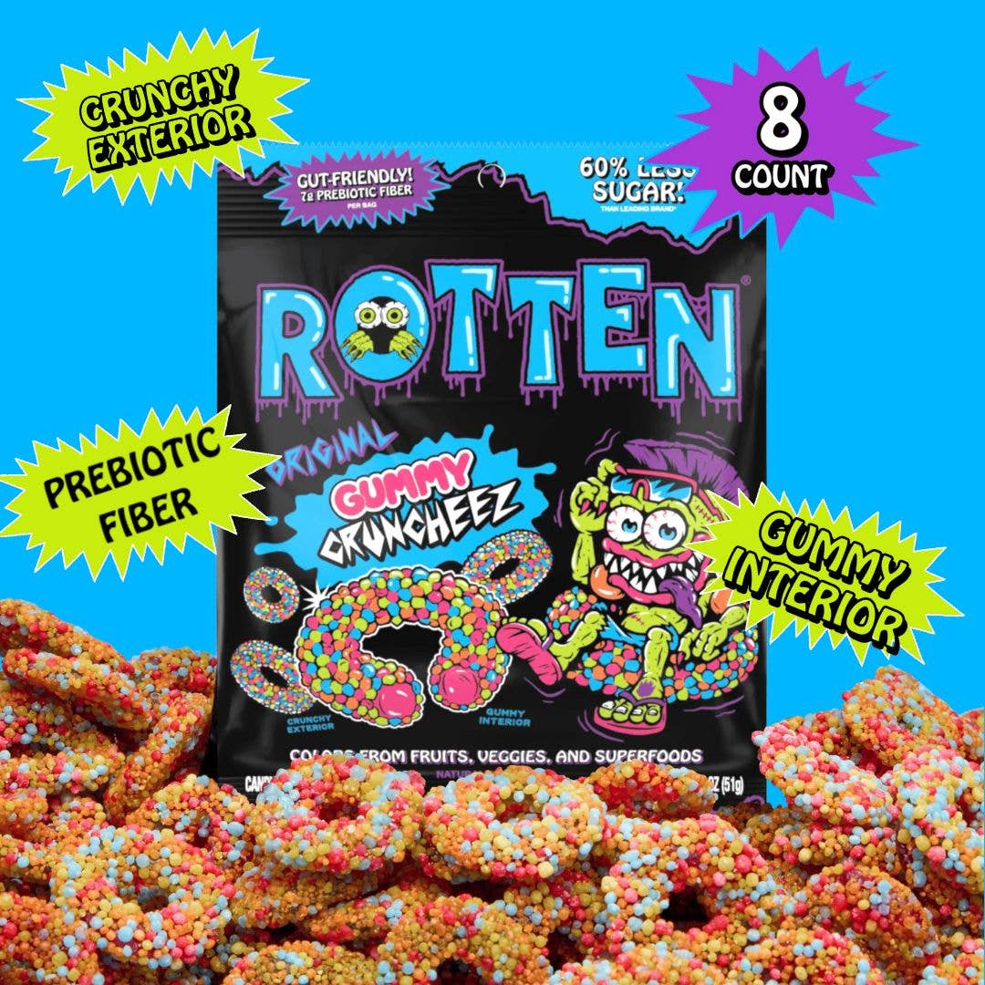 Rotten Candy - Original Cruncheez Gummy Candy: GF, Prebiotics, Low Sugar-Goodwynn'sGoodwynn's