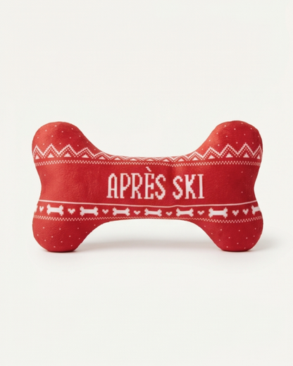 Haute Diggity Dog - Apres Ski Fairisle Bone  | Squeaker Dog Toy