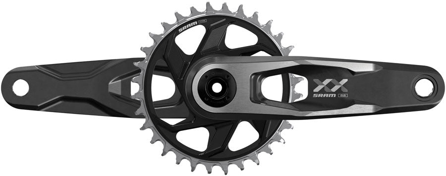 SRAM XX Downhill T-Type Crankset - 150mm 7-Speed 34t 6mm Offset Chainring Direct Mount 56.5mm Chainline DUB DH Spindle BLK-Goodwynn'sGoodwynn's