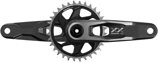 SRAM XX Downhill T-Type Crankset - 150mm 7-Speed 34t 6mm Offset Chainring Direct Mount 56.5mm Chainline DUB DH Spindle BLK-Goodwynn's