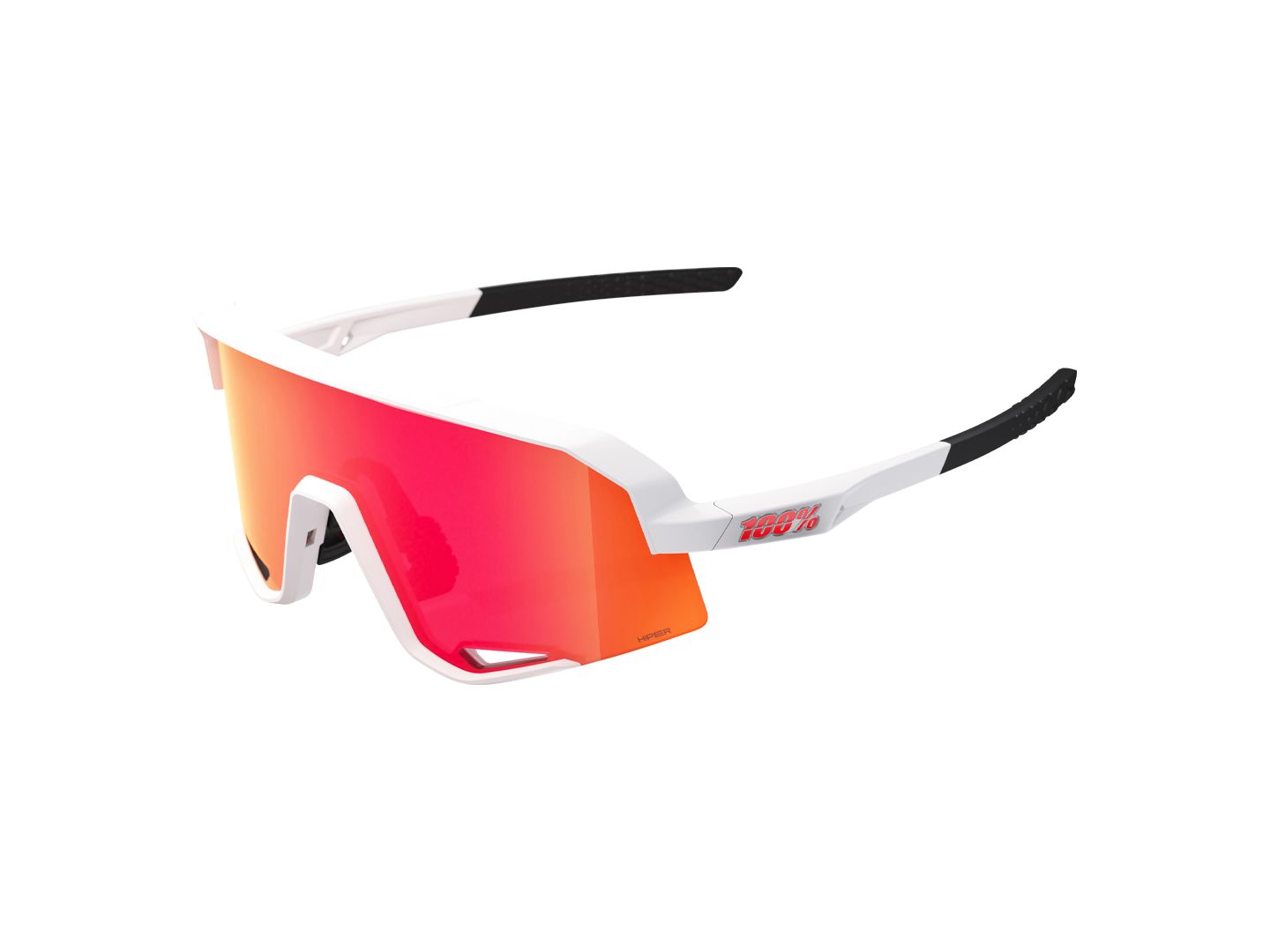 Eyewear 100% Slendale Hiper White/Red-Goodwynn'sGoodwynn's