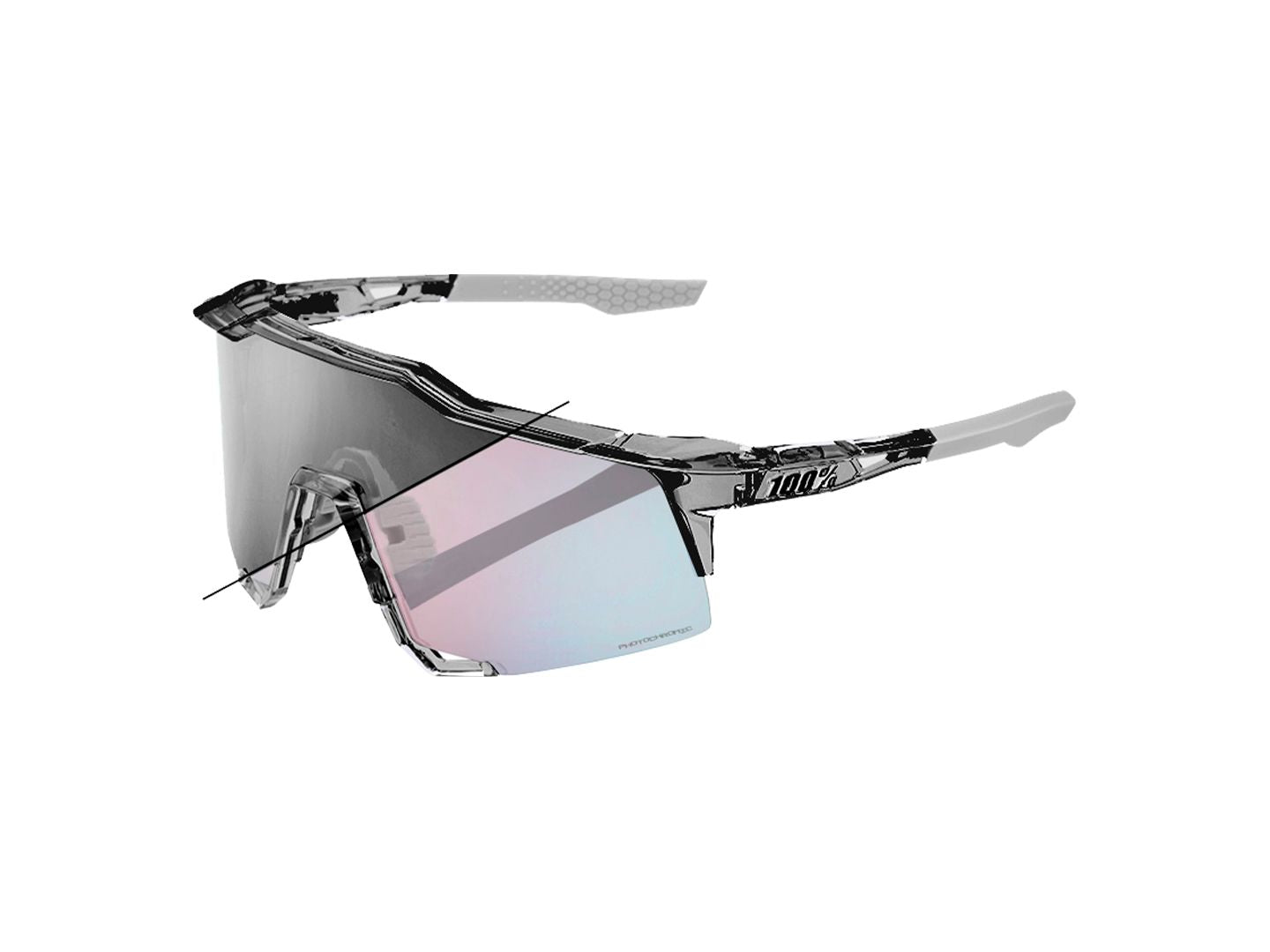 Eyewear 100% Speedcraft Photochromic Lens Grey/Gold-Goodwynn'sGoodwynn's