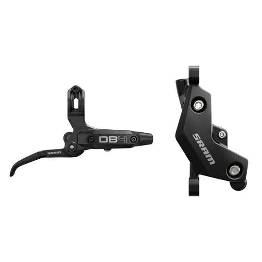 SRAM DB4 Disc Brake Lever - Right Front Rear 2000mm Hose Post Mount 4-Piston Aluminum Lever Diffusion BLK A1-Goodwynn's