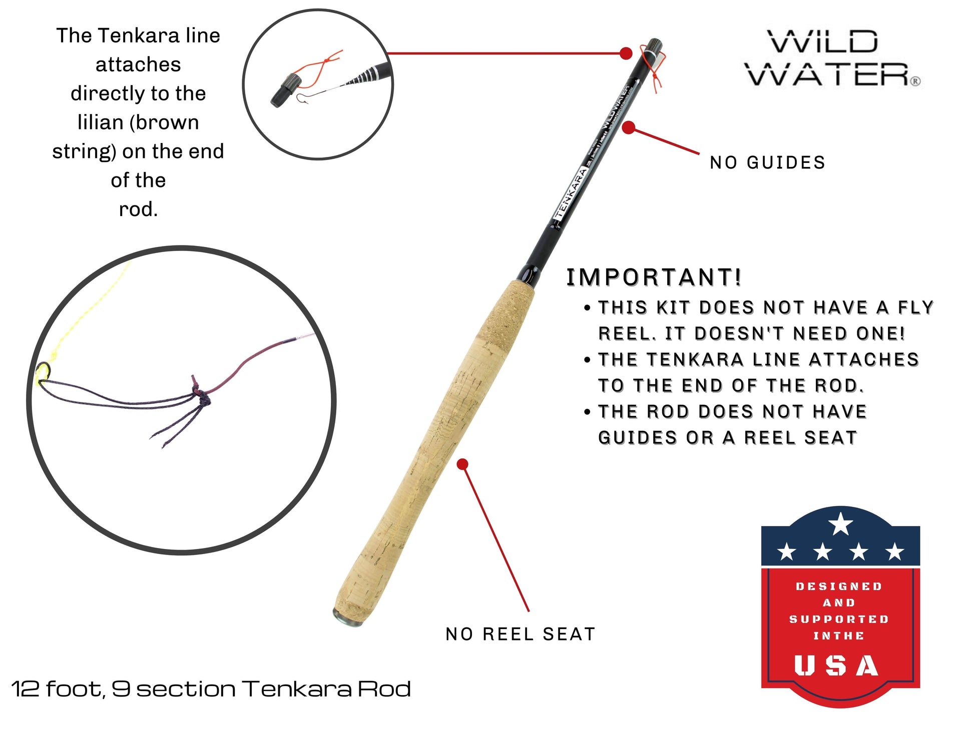 Wild Water Fly Fishing 12' Tenkara Rod-Goodwynn'sGoodwynn's