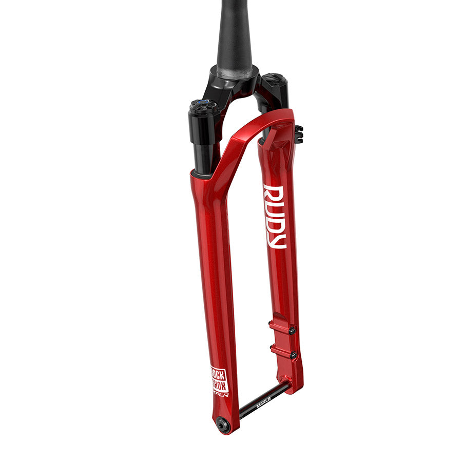 RockShox RUDY Ultimate XPLR Race Day 2 Suspension Fork - 700c 40 mm 12 x 100 mm 51 mm Offset Electric Red A2-Goodwynn'sGoodwynn's