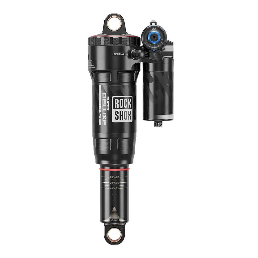 RockShox Super Deluxe Ultimate C2 Rear shock 210x55 Shaft Eyelet: Standard Body Eyelet: No Bushing 0Neg/2Pos Tokens Reb55/Comp30 Lockout 4t-Goodwynn'sGoodwynn's