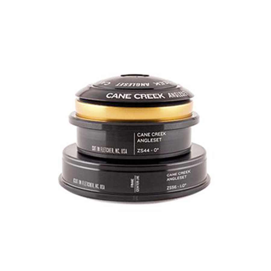 Cane Creek AngleSet Headset Complete ZS44/28.6/H13 | EC56/40/H15 Black-Goodwynn'sGoodwynn's