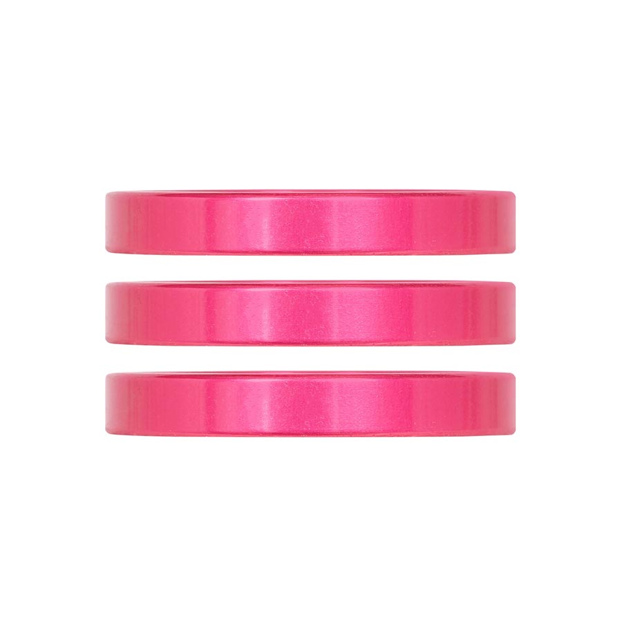 Industry Nine iRiX Headset Spacer 1-1/8 Height: 5mm Aluminum Pink 3pcs-Goodwynn'sGoodwynn's