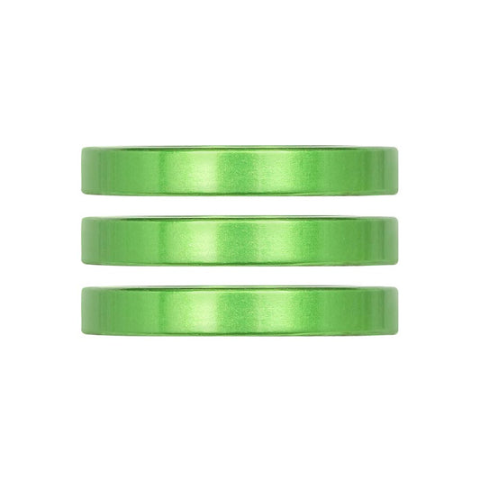 Industry Nine iRiX Headset Spacer 1-1/8 Height: 5mm Aluminum Lime 3pcs-Goodwynn's